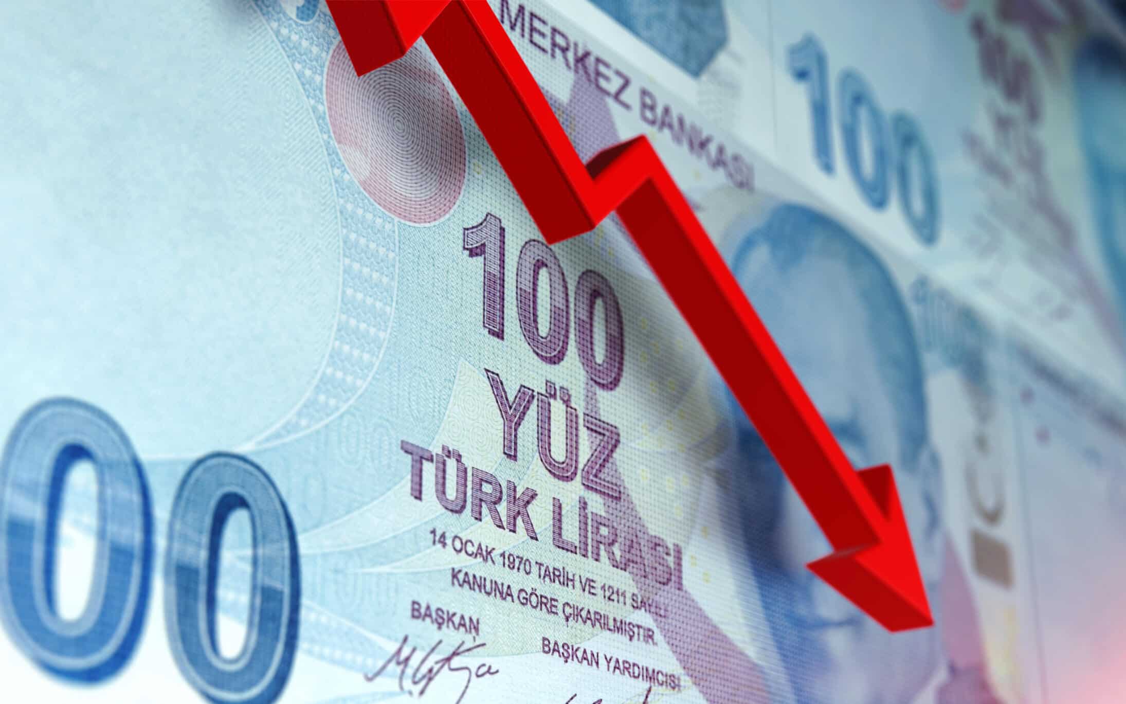 الليرة التركية تتراجع  أمام العملات الأجنبية إلى أدنى مستوى لها على الإطلاق