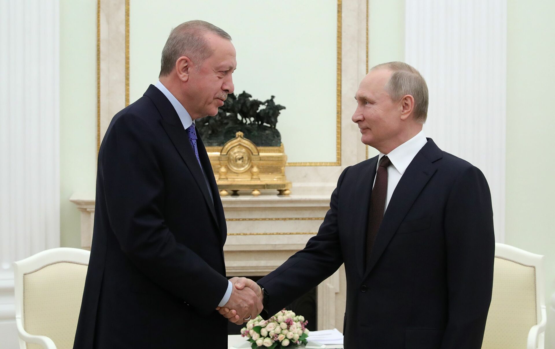 الرئيس الروسي يهنئ الرئيس أردوغان بالسنة الميلادية الجديدة