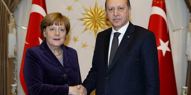 الرئيس اردوغان قام بدعوة المستشارة الالمانية انجيلا ميركل الى تركيا