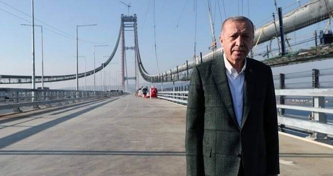 الرئيس أردوغان يعلن تأجيل افتتاح جسر جناق قلعة